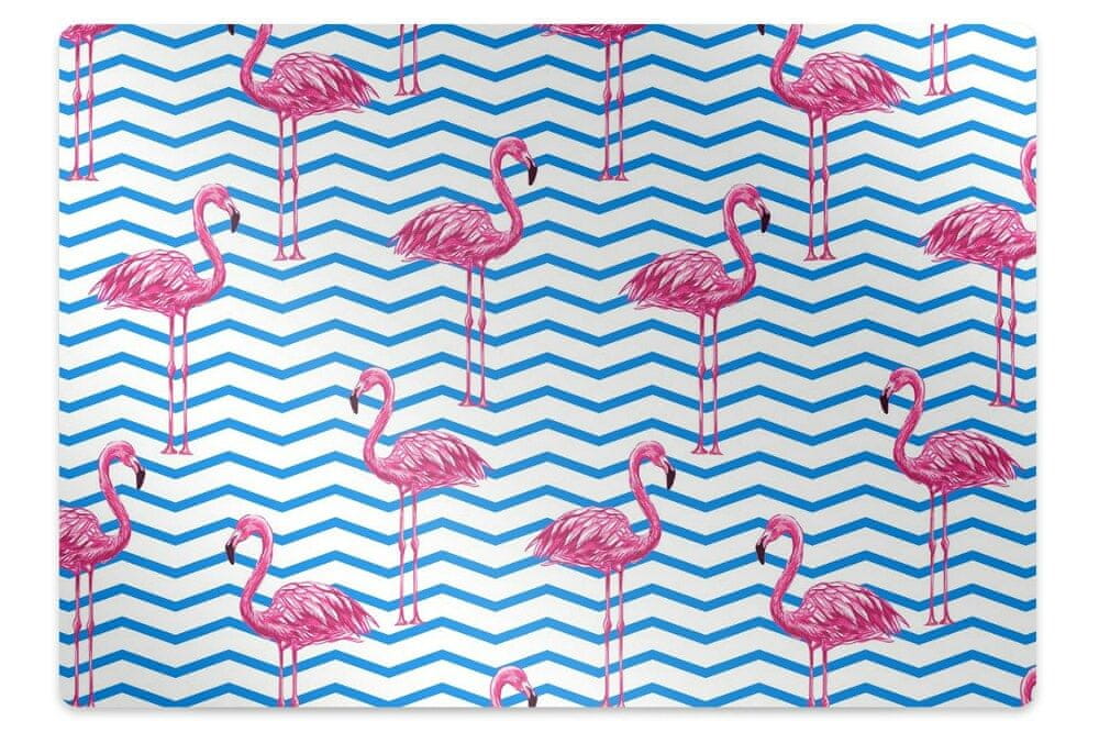 kobercomat.sk Podložka pod kolieskovú stoličku Flamingos 120x90 cm 